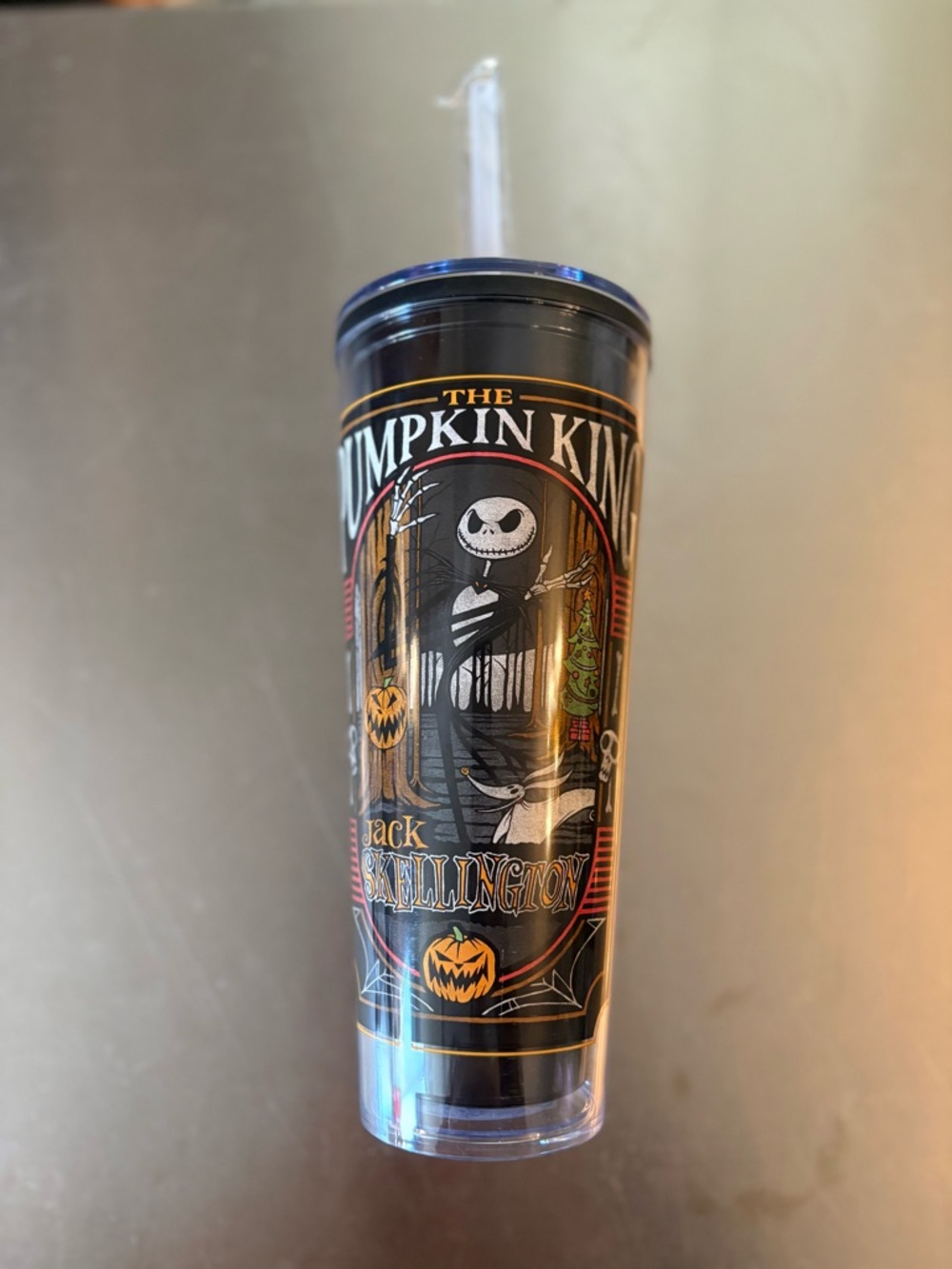 Nightmare Before Christmas Tumbler Jack Skellington Disney Halloween Cup